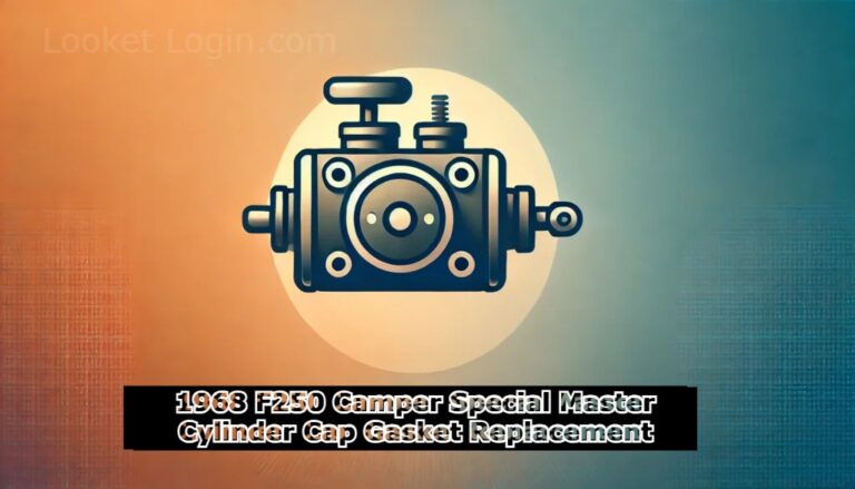 1968 F250 Camper Special Master Cylinder Cap Gasket Replacement